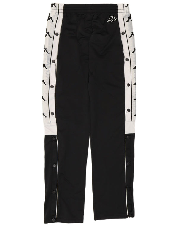 Kappa Mens Graphic Tracksuit Trousers Small  Black Polyester