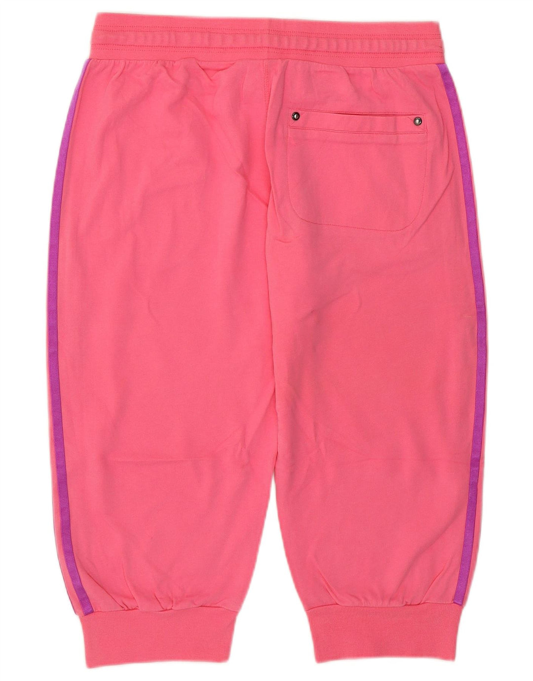 Adidas Womens Bermuda Sport Shorts UK 12/14 Medium Pink Cotton
