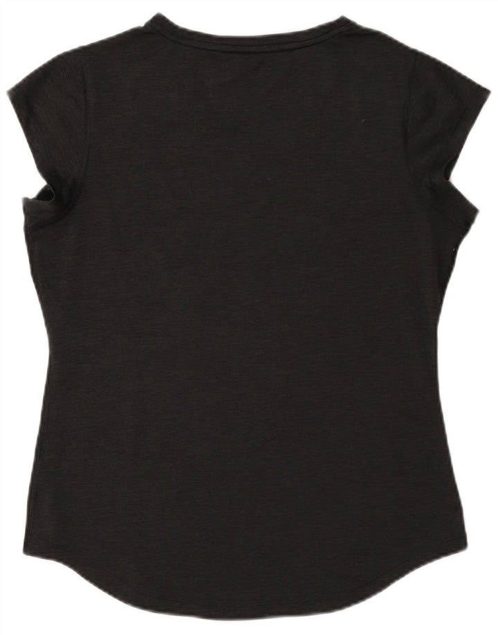 Puma Womens Graphic T-Shirt Top UK 12 Medium Grey