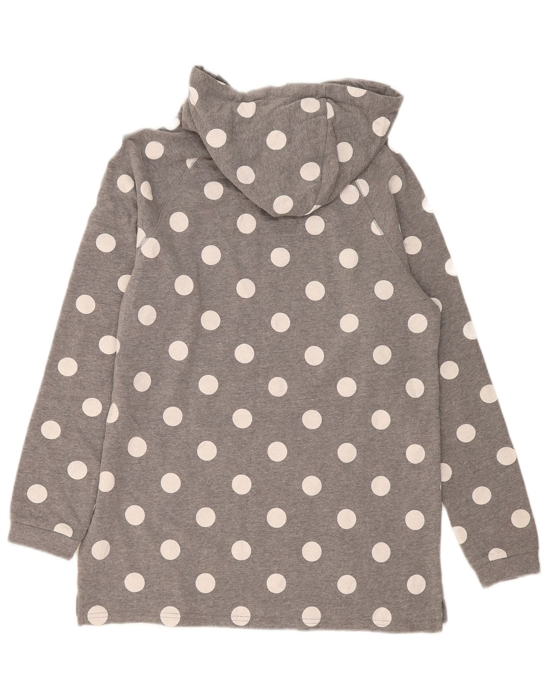 Element Womens Hoodie Jumper US 12 Large Grey Polka Dot Cotton