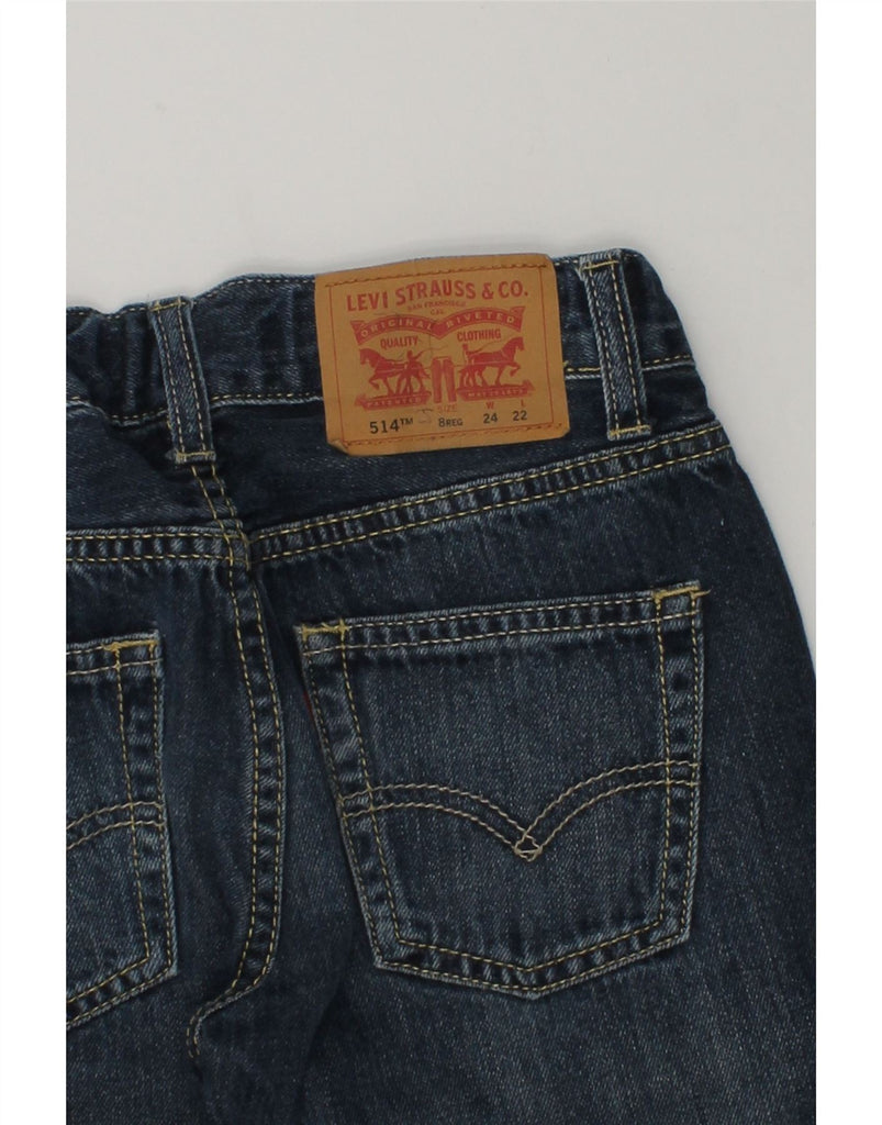 LEVI'S Boys 514 Straight Jeans 7-8 Years W24 L22  Blue Cotton | Vintage Levi's | Thrift | Second-Hand Levi's | Used Clothing | Messina Hembry 