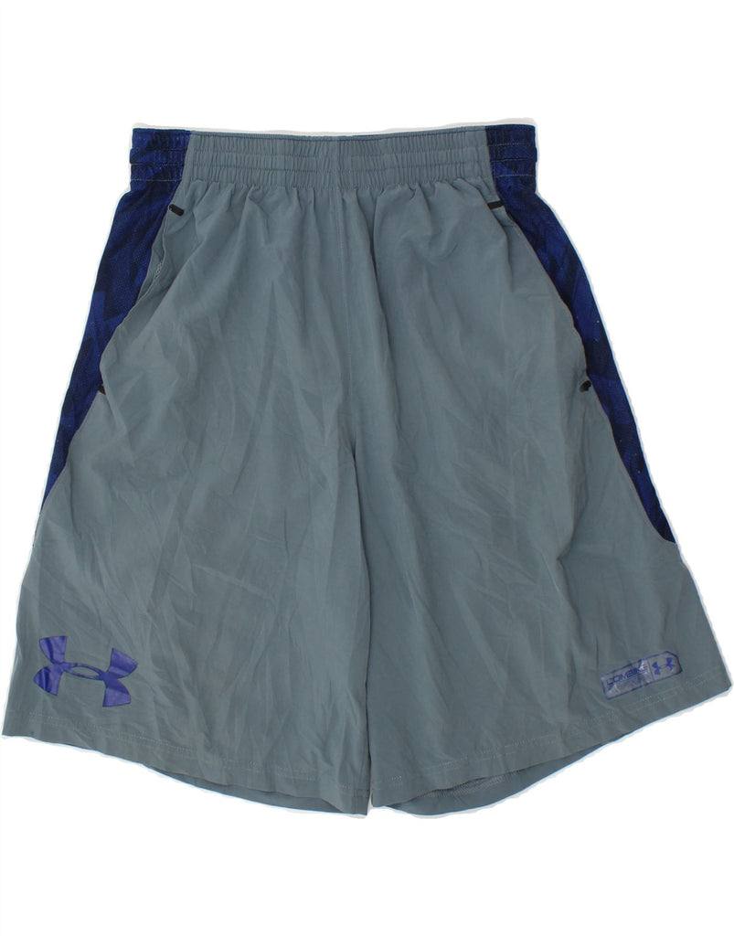 UNDER ARMOUR Mens Sport Shorts Medium Blue Colourblock Polyester | Vintage Under Armour | Thrift | Second-Hand Under Armour | Used Clothing | Messina Hembry 