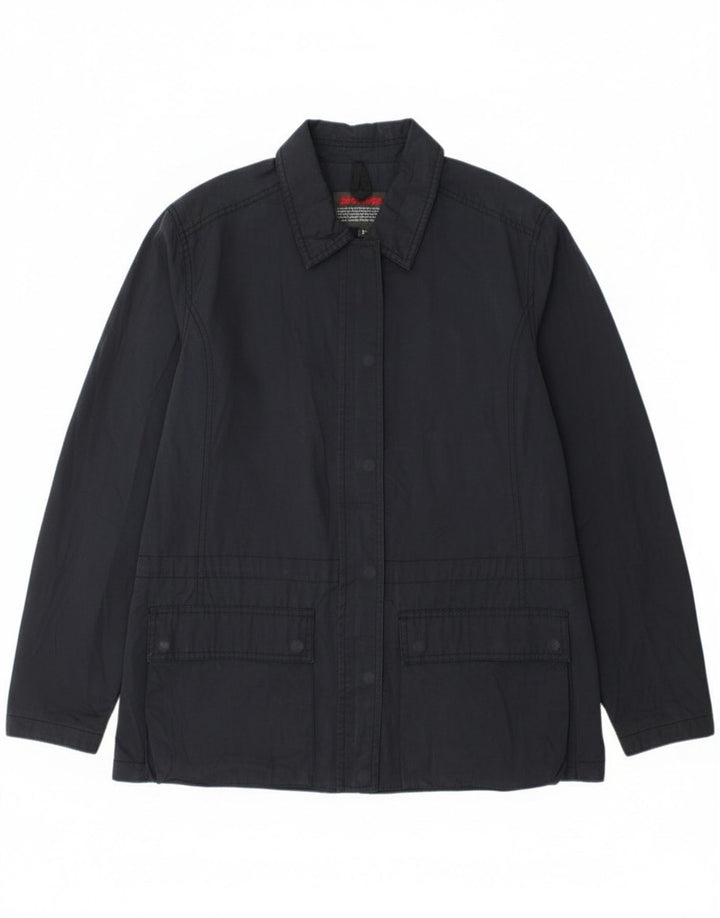 Invicta Womens Utility Jacket UK 16 Large Navy Blue Cotton