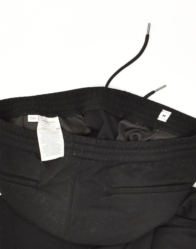 JACK & JONES Mens Tracksuit Trousers Medium Black Polyester | Vintage Jack & Jones | Thrift | Second-Hand Jack & Jones | Used Clothing | Messina Hembry 