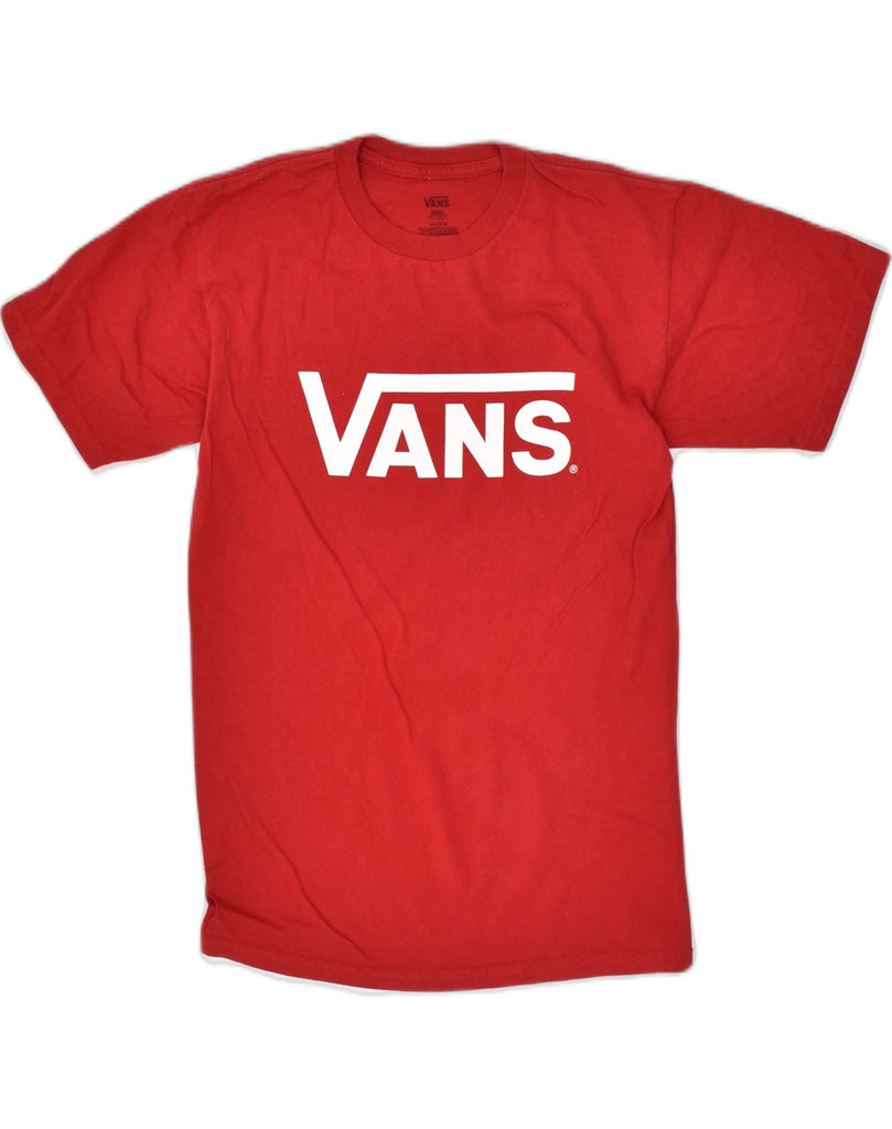 VANS Mens Graphic T-Shirt Top Small Red Cotton | Vintage Vans | Thrift | Second-Hand Vans | Used Clothing | Messina Hembry 