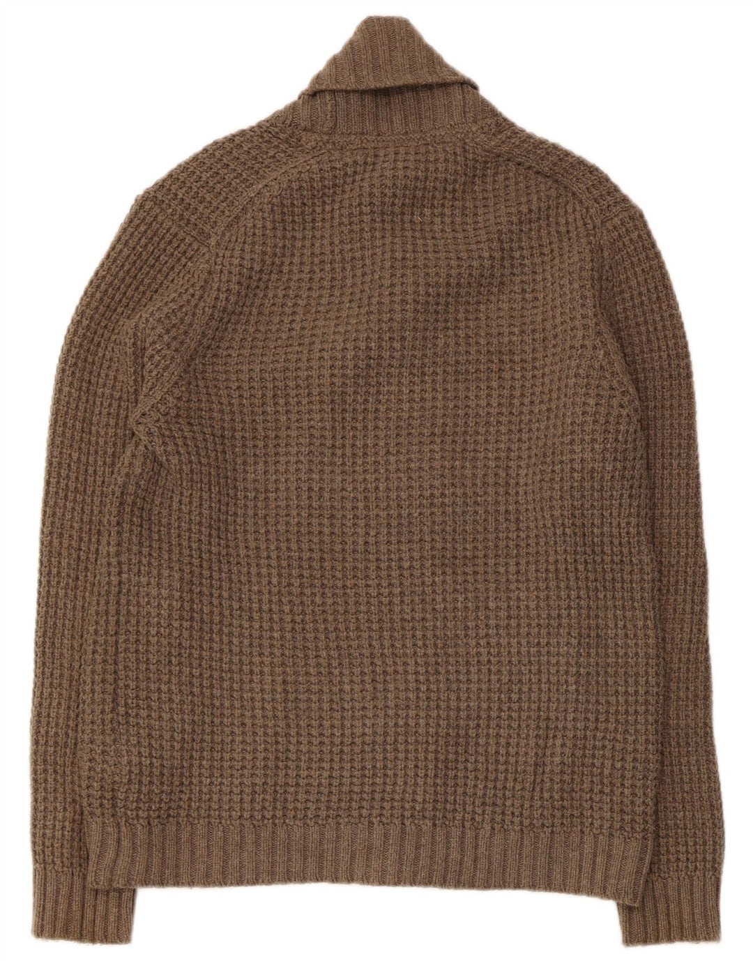 Ted Baker Mens Double Breasted Cardigan Sweater Size 4 Medium Brown Cotton