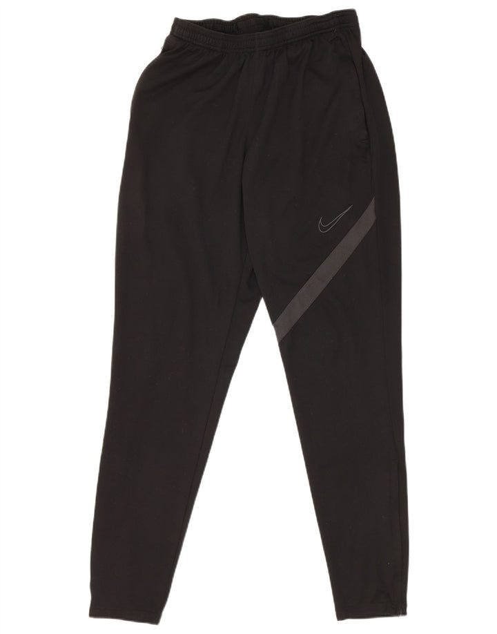 Nike Mens Dri Fit Tracksuit Trousers Medium Black Colourblock Polyester