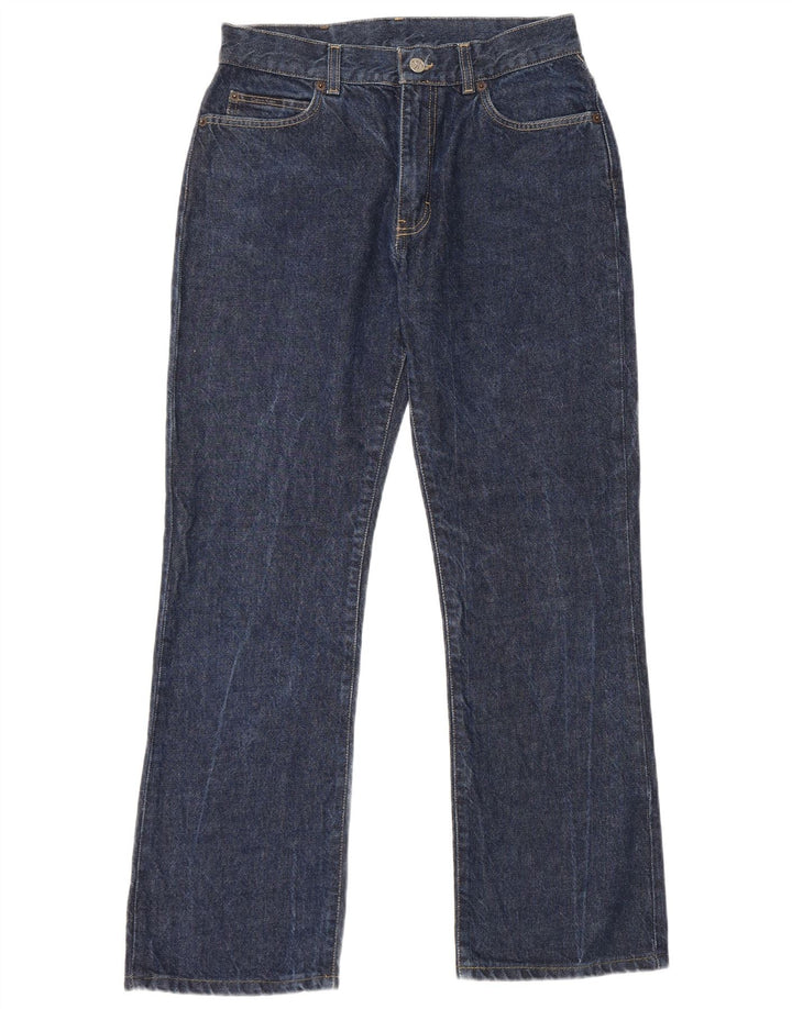 Calvin Klein Mens Bootcut Jeans W30 L28 Blue Cotton