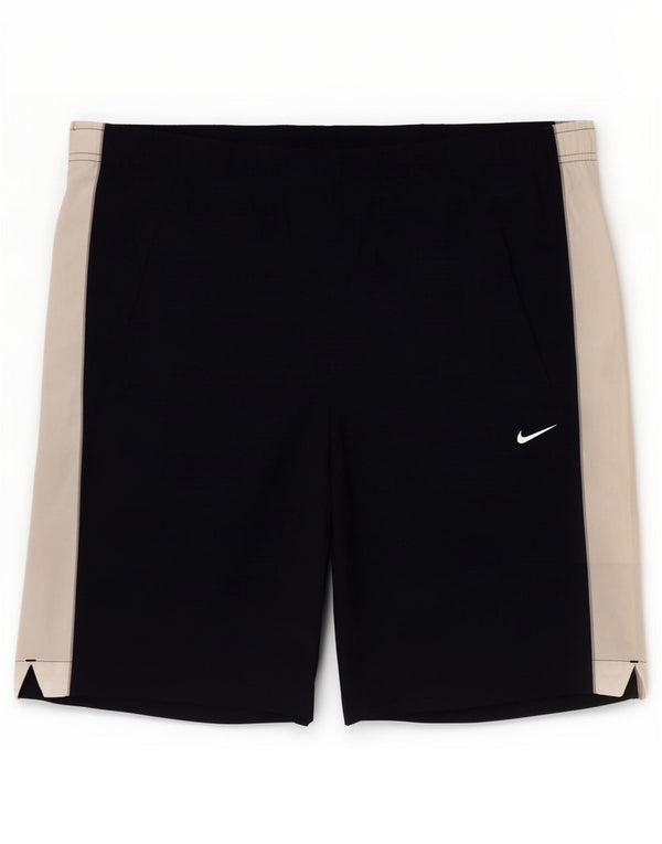 Nike Mens Sport Shorts Small Navy Blue Colourblock Nylon