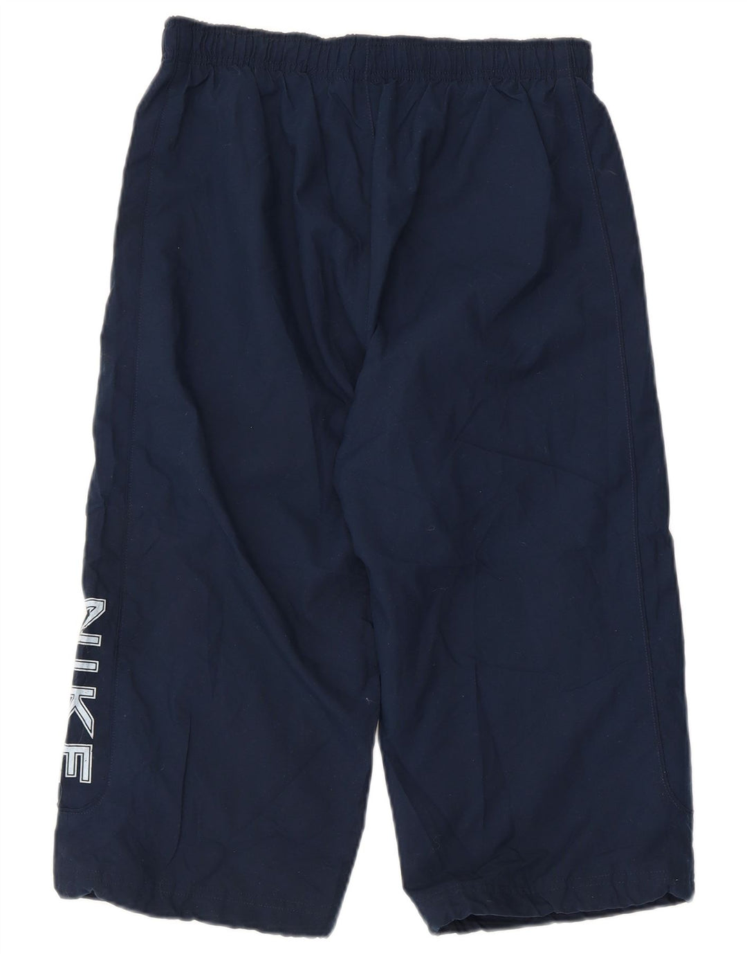 NIKE Mens Graphic Bermuda Sport Shorts Small  Navy Blue Polyester