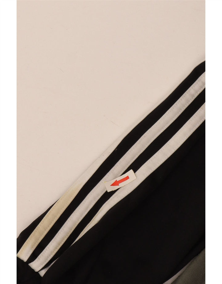 ADIDAS Mens Graphic Tracksuit Top Jacket UK 40/42 Medium Black Colourblock