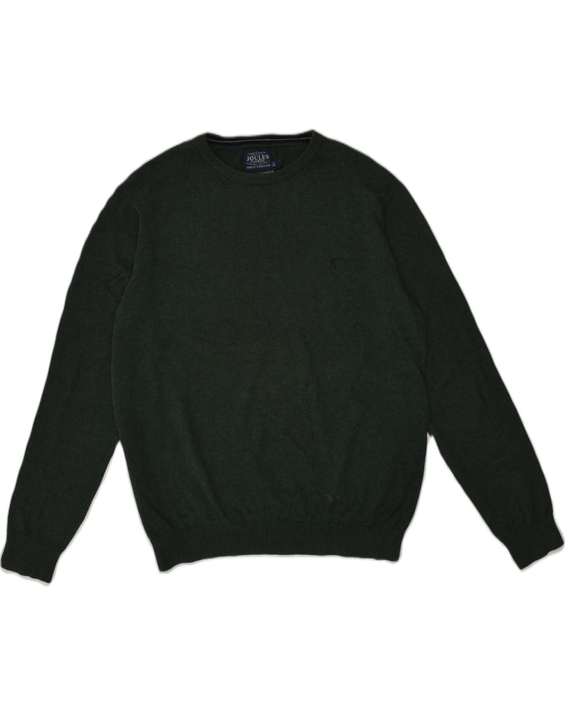 JOULES Mens Crew Neck Jumper Sweater Large Green Cotton | Vintage Joules | Thrift | Second-Hand Joules | Used Clothing | Messina Hembry 