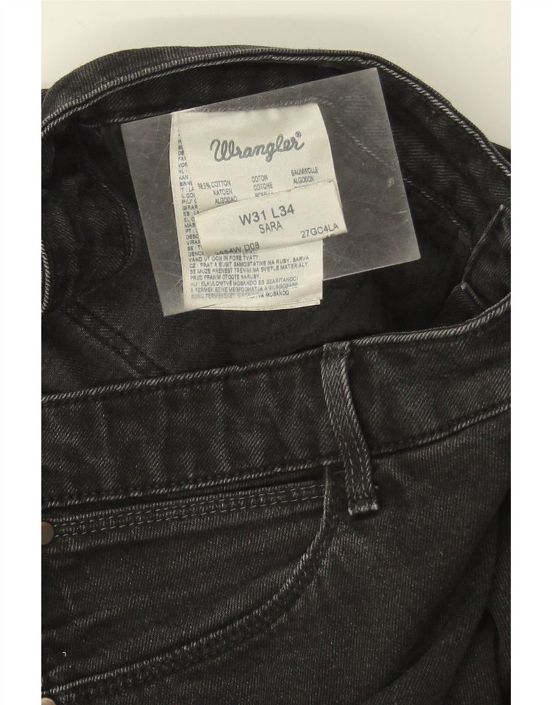 WRANGLER Womens Sara Straight Jeans W31 L34 Black Cotton Vintage Wrangler and Second-Hand Wrangler from Messina Hembry 