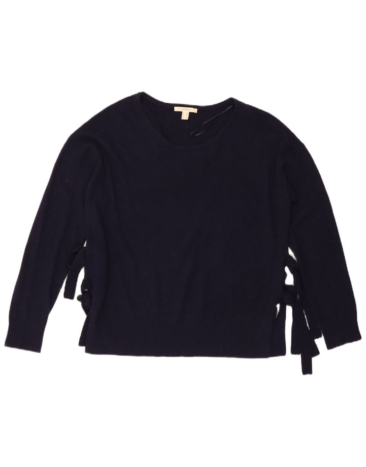 Esprit Womens Boat Neck Jumper Sweater UK 14 Medium Navy Blue