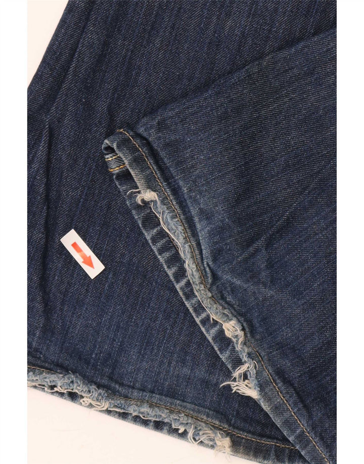 Diesel Mens Zathan Bootcut Jeans W32 L32 Blue Cotton