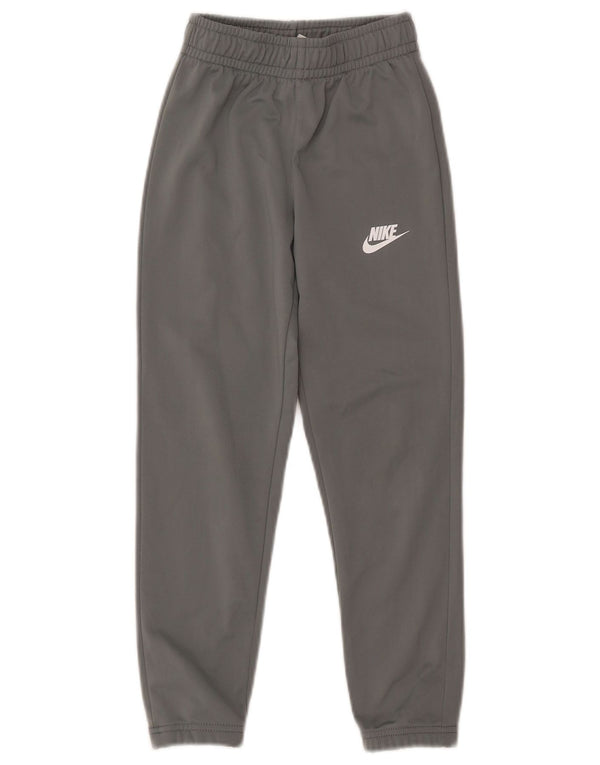 Nike Girls Tracksuit Trousers Joggers 7-8 Years XS Grey Polyester