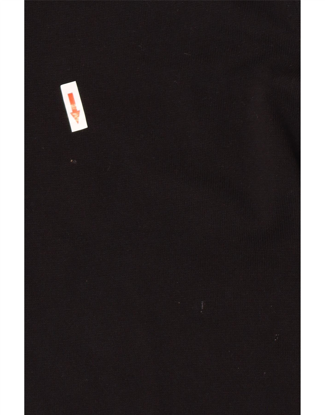 Marks & Spencer Mens V-Neck Jumper Sweater Large Black Cotton