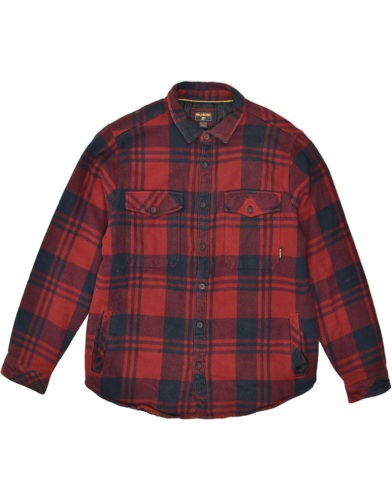 BILLABONG Mens Flannel Shirt 2XL Red Check Cotton | Vintage Billabong | Thrift | Second-Hand Billabong | Used Clothing | Messina Hembry 