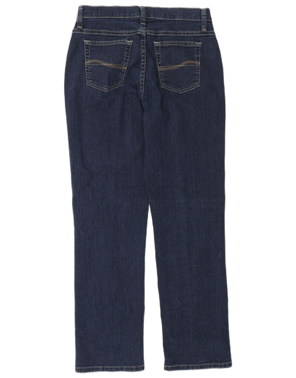 Lee Womens Straight Jeans US 8 Medium W28 L30 Navy Blue Cotton