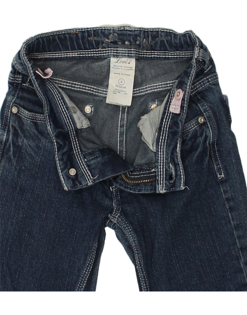 LEVI'S Girls Straight Jeans 7-8 Years W25 L25  Blue Cotton | Vintage Levi's | Thrift | Second-Hand Levi's | Used Clothing | Messina Hembry 