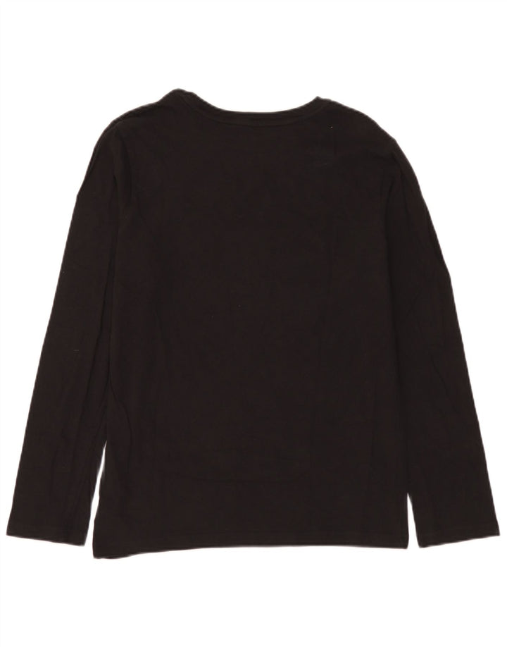 Tommy Hilfiger Boys Top Long Sleeve 14-15 Years Black Cotton