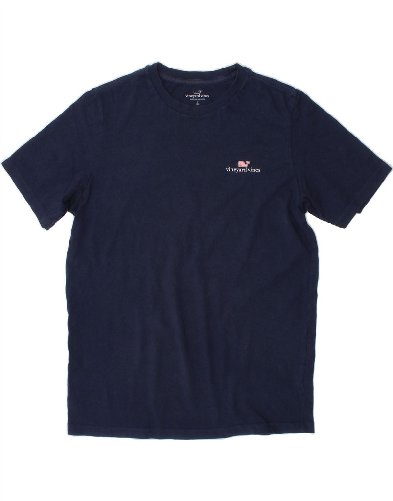 VINEYARD VINES Boys Graphic T-Shirt Top 15-16 Years Large  Navy Blue Vintage Vineyard Vines and Second-Hand Vineyard Vines from Messina Hembry 