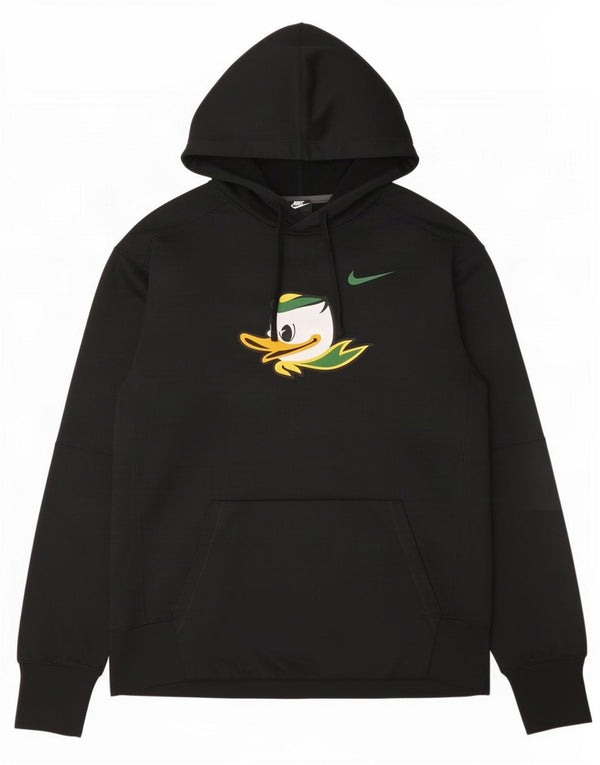 Nike Mens Oregon Ducks Graphic Hoodie Jumper Large Black Polyester