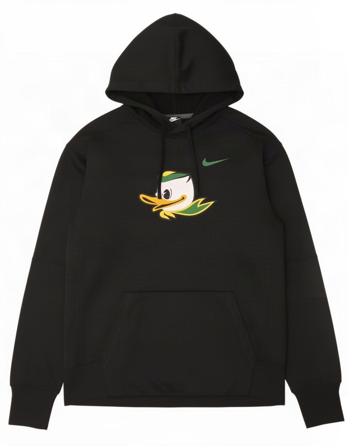 Nike Mens Oregon Ducks Graphic Hoodie Jumper Large Black Polyester