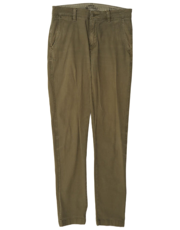 Levi's Mens Slim Tapered Chino Trousers W30 L34 Khaki Cotton