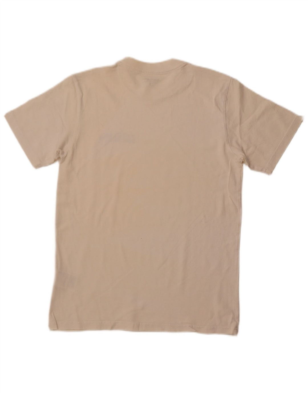 CARHARTT Mens Graphic T-Shirt Top Small Off White Cotton