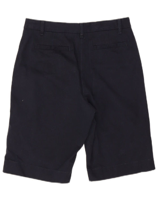 Marks & Spencer Womens Chino Shorts UK 10 Small W30 Navy Blue Cotton