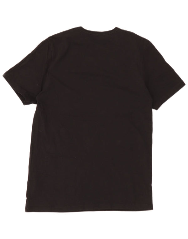 Hugo Boss Mens T-Shirt Top Medium Black Cotton