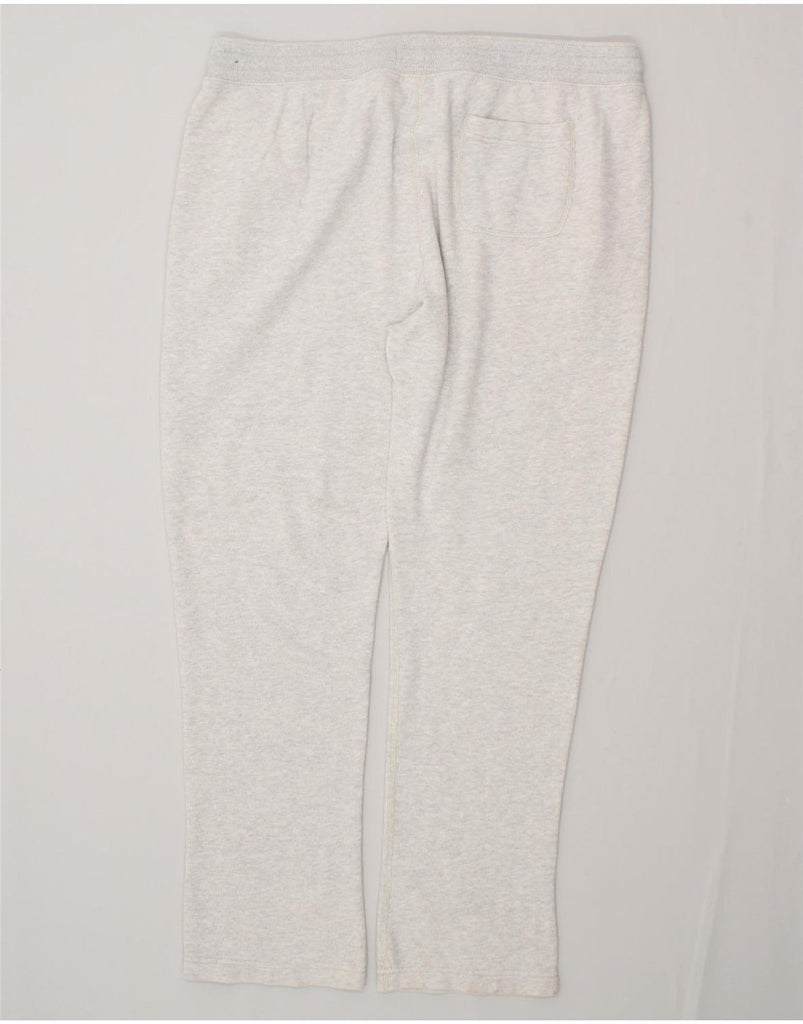 ABERCROMBIE & FITCH Mens Graphic Tracksuit Trousers 2XL White Cotton | Vintage Abercrombie & Fitch | Thrift | Second-Hand Abercrombie & Fitch | Used Clothing | Messina Hembry 
