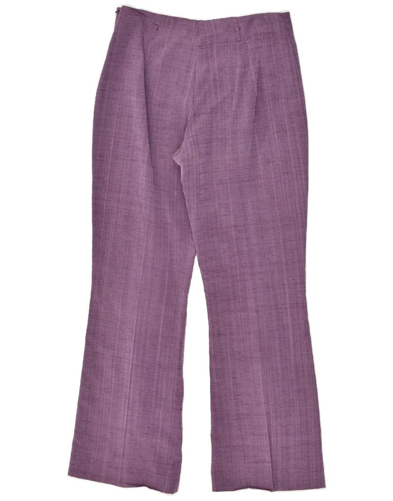 MOTIVI Womens Bootcut Suit Trousers UK 14 Large W32 L31 Purple Viscose | Vintage MOTIVI | Thrift | Second-Hand MOTIVI | Used Clothing | Messina Hembry 