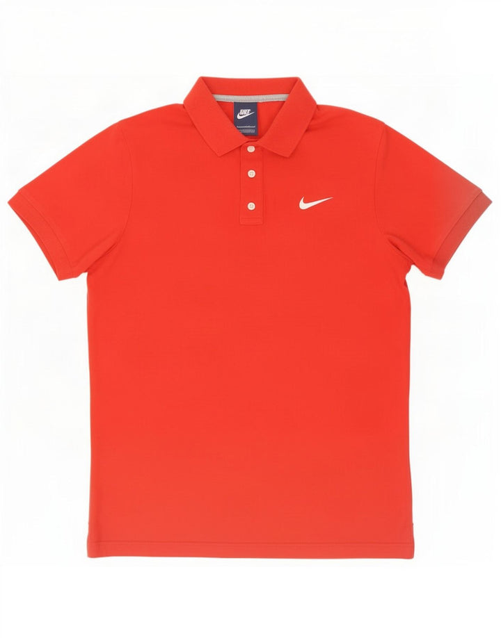Nike Mens Polo Shirt Large Red Cotton
