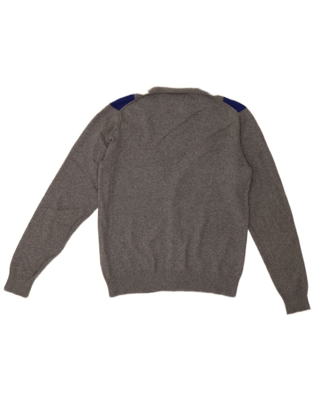 Sun68 Mens Cardigan Sweater Small Grey Argyle/Diamond Cotton