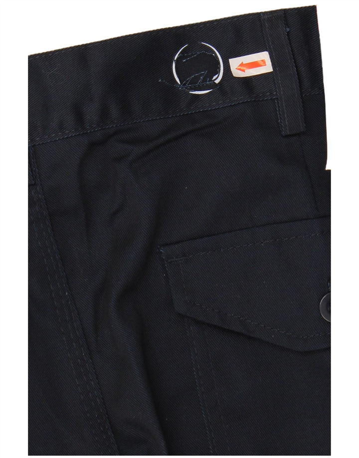 DICKIES Mens Straight Cargo Trousers W32 L32 Navy Blue Polyester