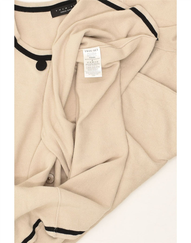 SIMONA BARBIERI Womens Longline Cardigan Sweater UK 12 Medium Off White | Vintage Simona Barbieri | Thrift | Second-Hand Simona Barbieri | Used Clothing | Messina Hembry 