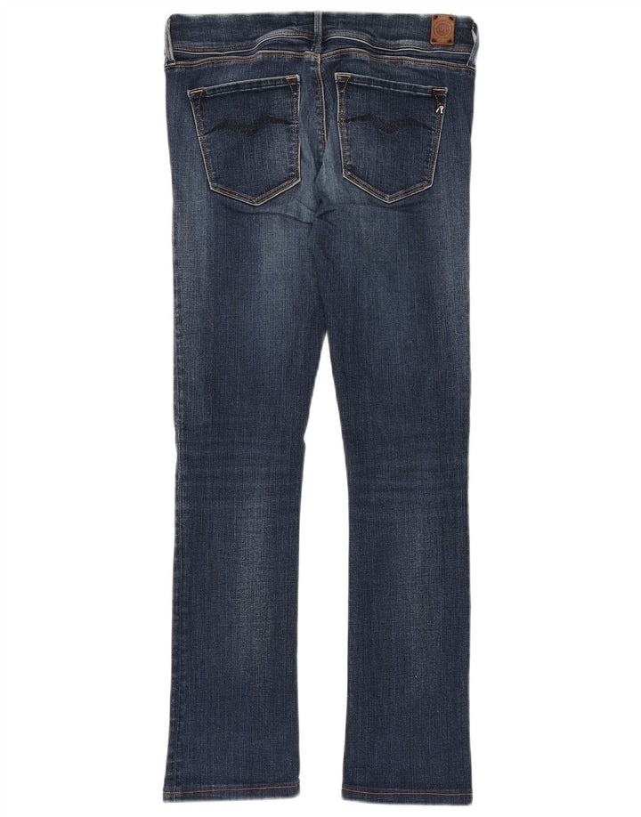 Replay Womens Rearmy Slim Bootcut Jeans W27 L29 Blue Cotton