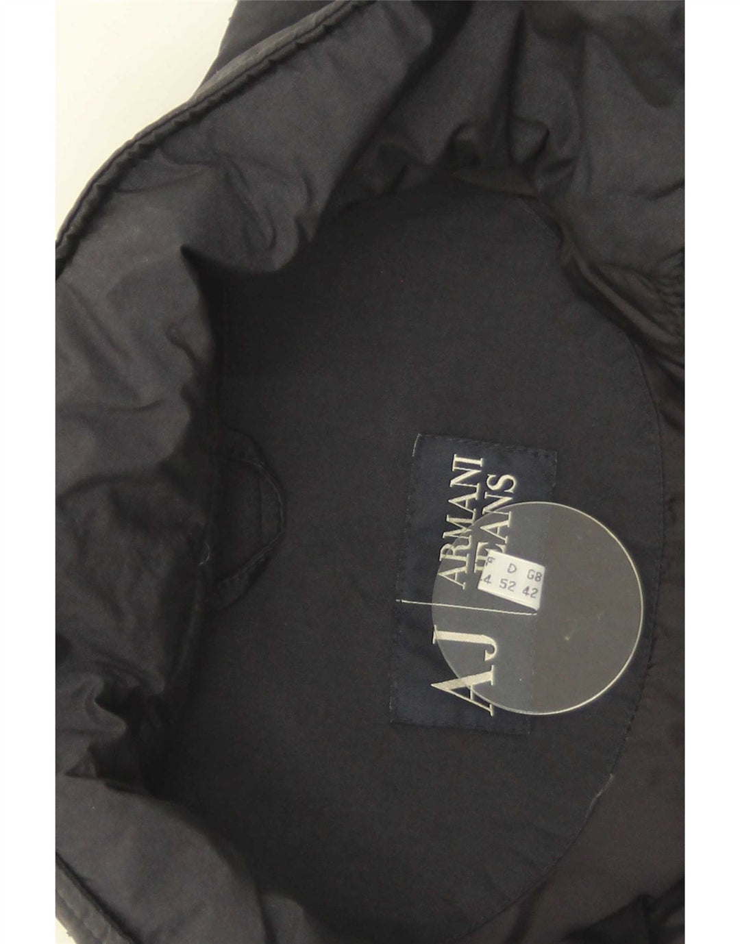Armani Jeans Mens Padded Jacket UK 42 XL Black Polyamide