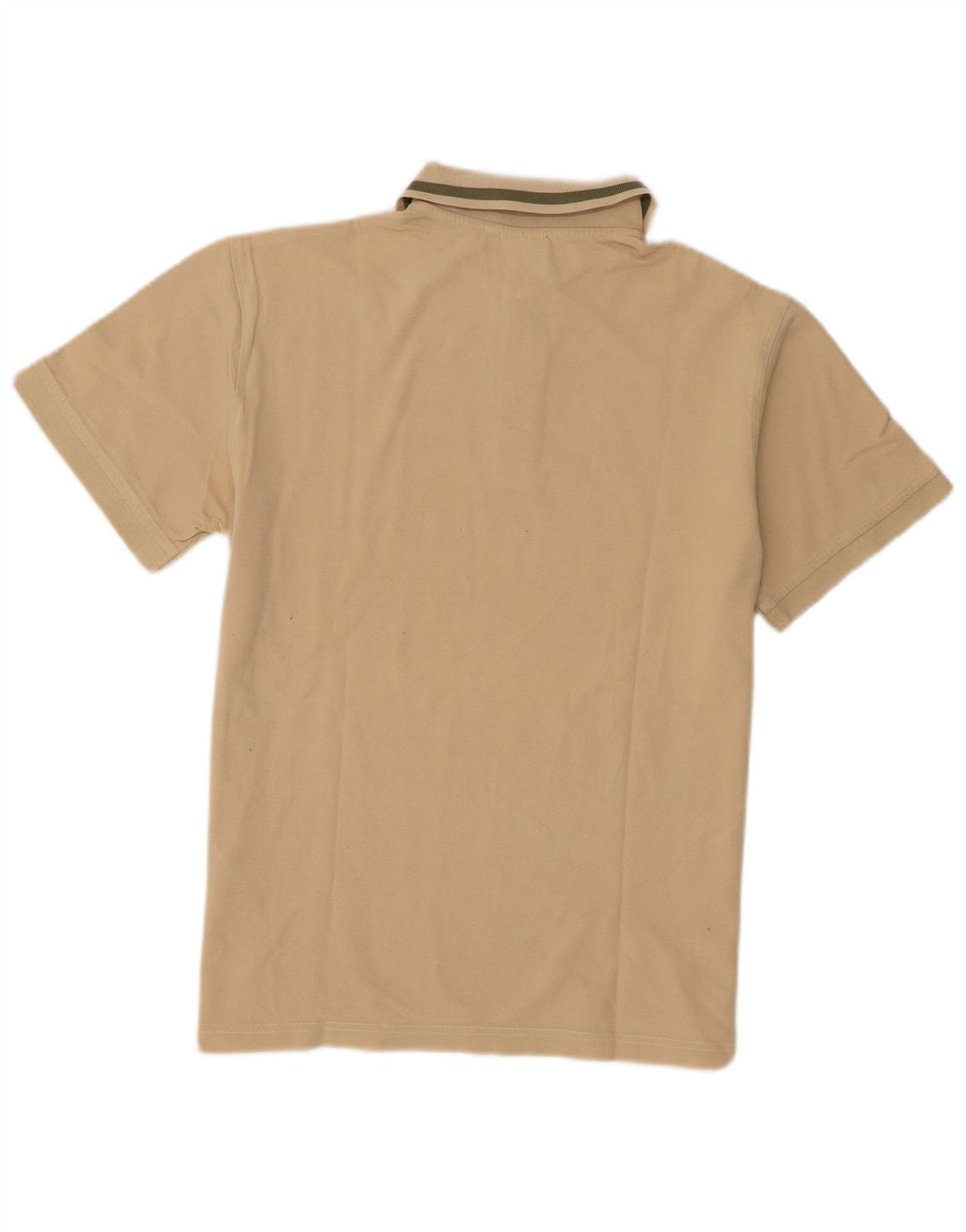 Diadora Mens Short Sleeve Regular Fit Polo Shirt Medium Beige Cotton