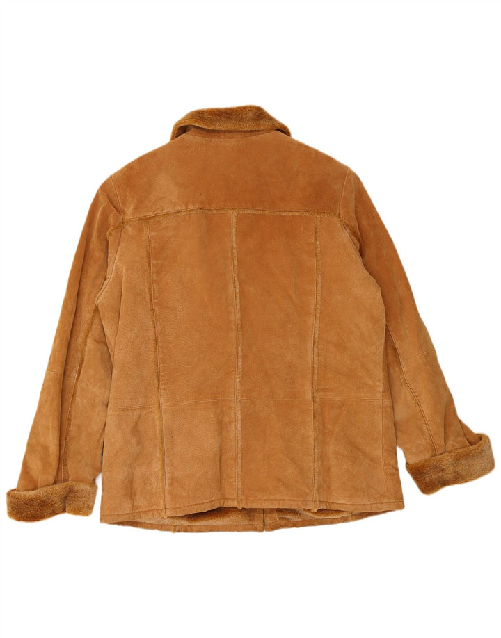 TCM Womens Suede Jacket UK 16/18 Large Brown Leather
