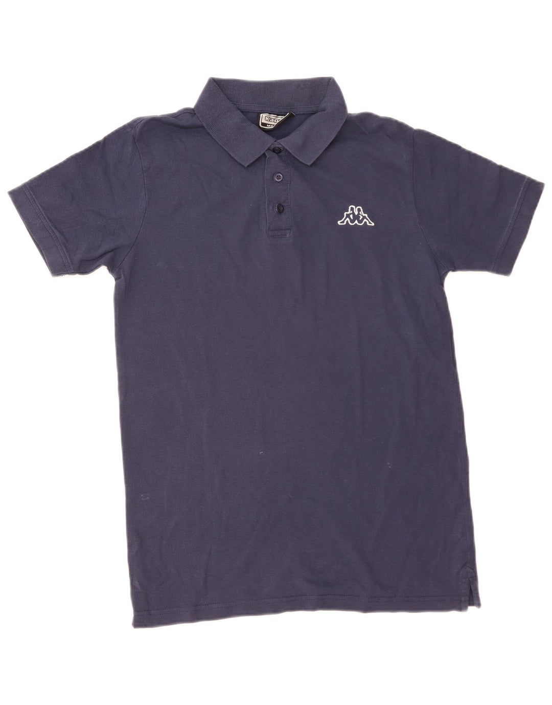 Kappa Mens Polo Shirt Medium Navy Blue Cotton