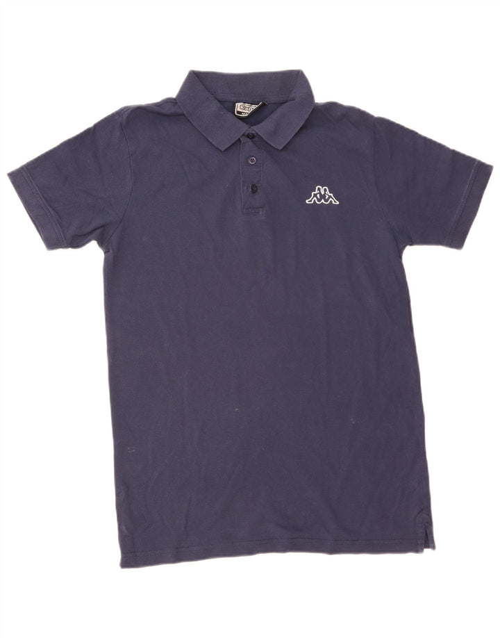 Kappa Mens Polo Shirt Medium Navy Blue Cotton