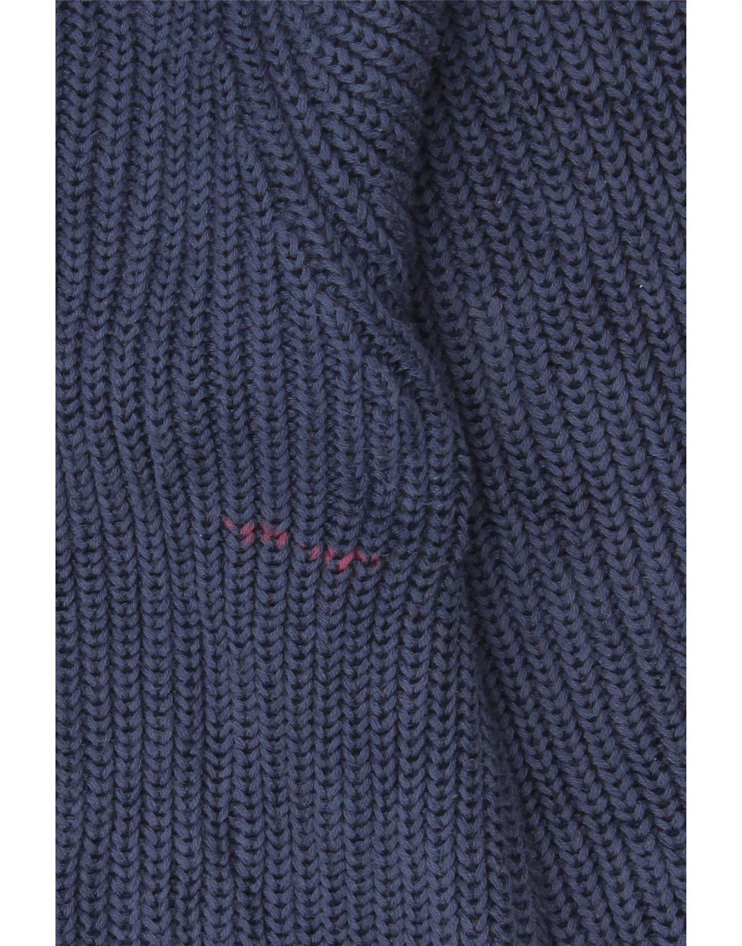 L.L.Bean Mens Full Zip Cardigan Sweater Large Navy Blue Cotton