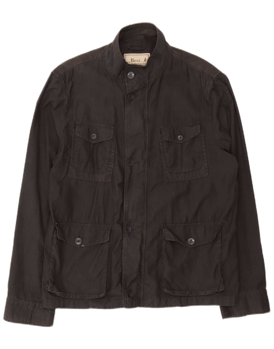Best Company Mens Utility Jacket UK 42 XL Black Cotton