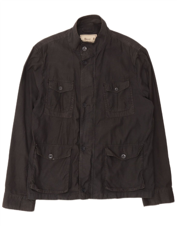Best Company Mens Utility Jacket UK 42 XL Black Cotton