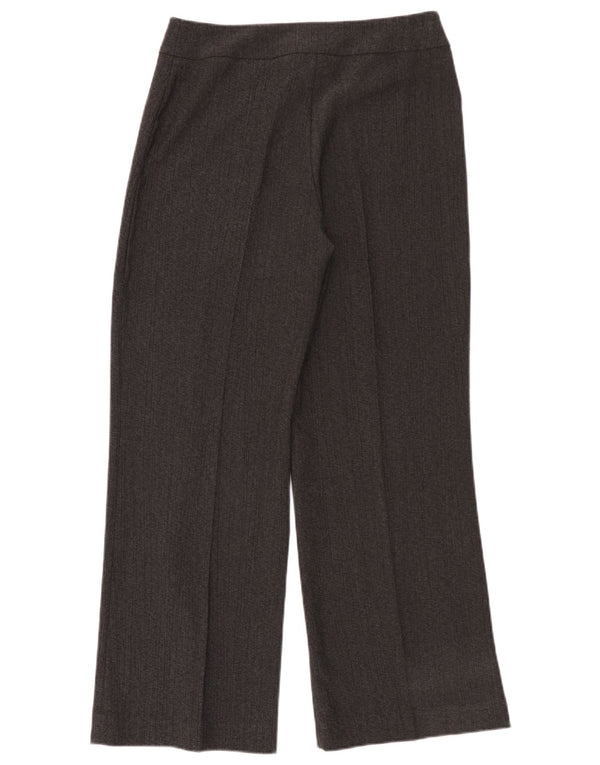 Via Veneto Womens High Waist Casual Trousers UK 12 Medium W30 L30 Grey
