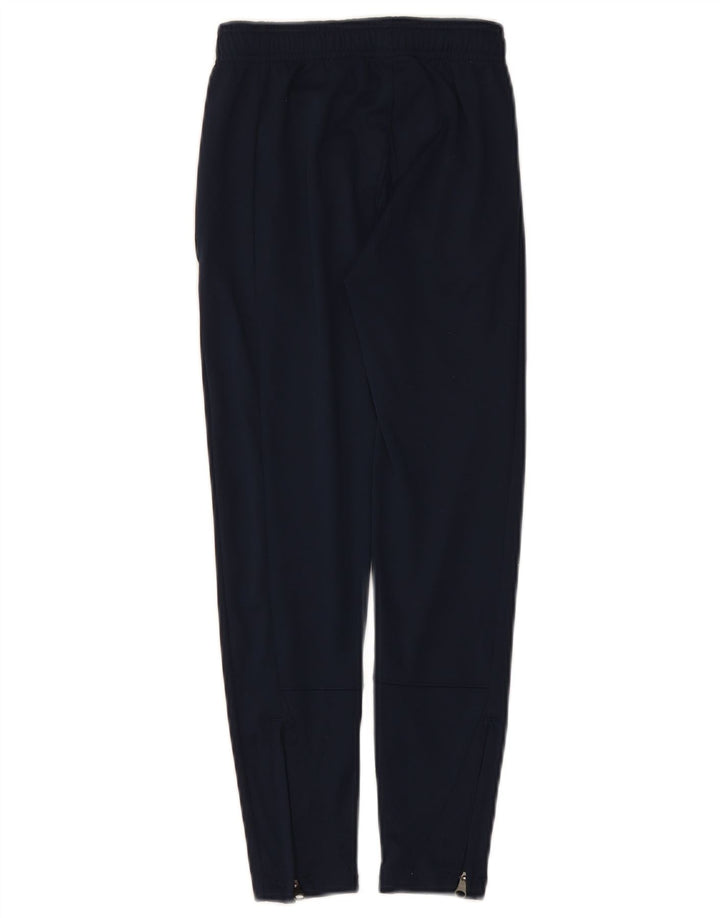 NIKE Girls Tracksuit Trousers 8-9 Years Small Navy Blue
