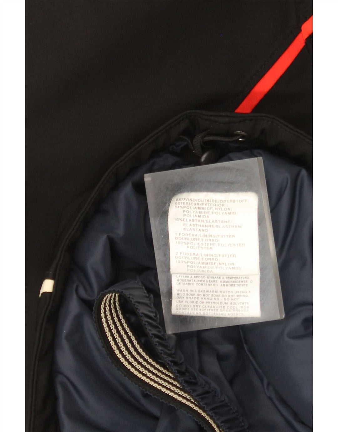 On the Edge Womens Hooded Ski Jacket IT 44 Medium Black Colourblock